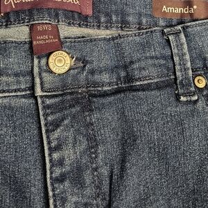 Women's Gloria Vanderbilt Amanda Demin Jeans Pants Size 16W S